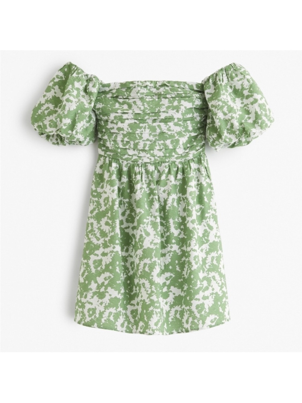 Abercrombie Emerson Off-the-Shoulder Mini Dress Green Size S